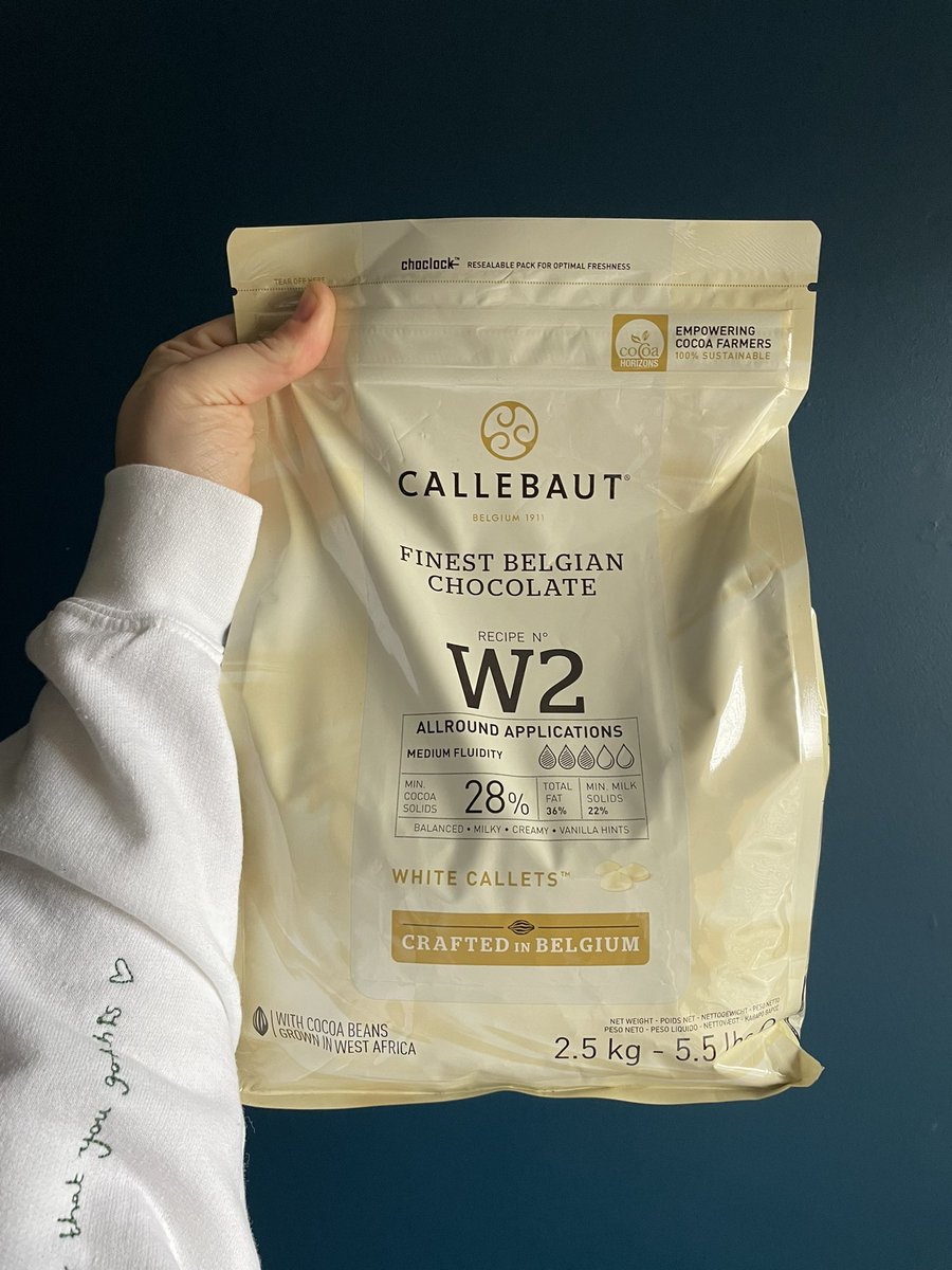 Happy Twosday! My favourite Callebaut white chocolate No. W2 #22222Day #Palindrome #Twosday