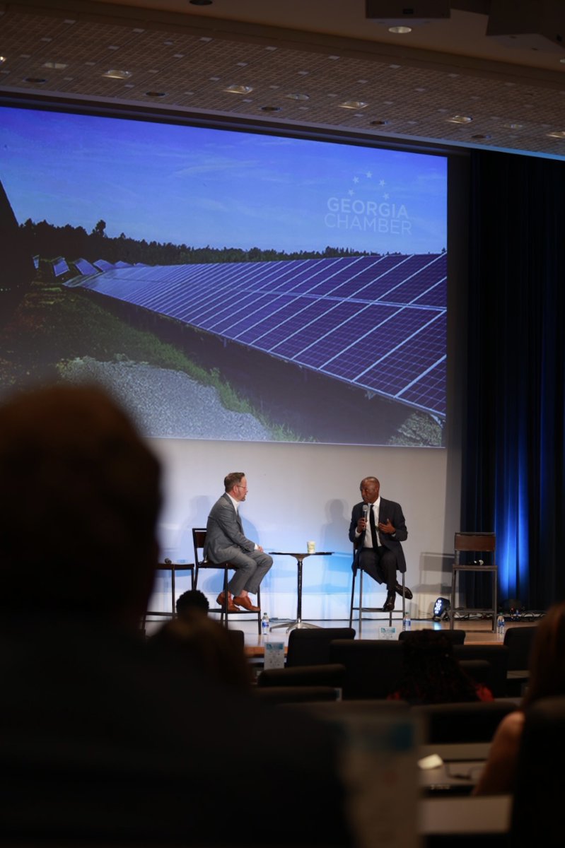 GAChamber's tweet photo. The #GeorgiaChamber wishes to recognize and thank Chris Womack, President & CEO of @GeorgiaPower for the wealth of knowledge he shared with us during the Future of Energy discussion. #FutureofGA https://t.co/XnAAaQ44Gm