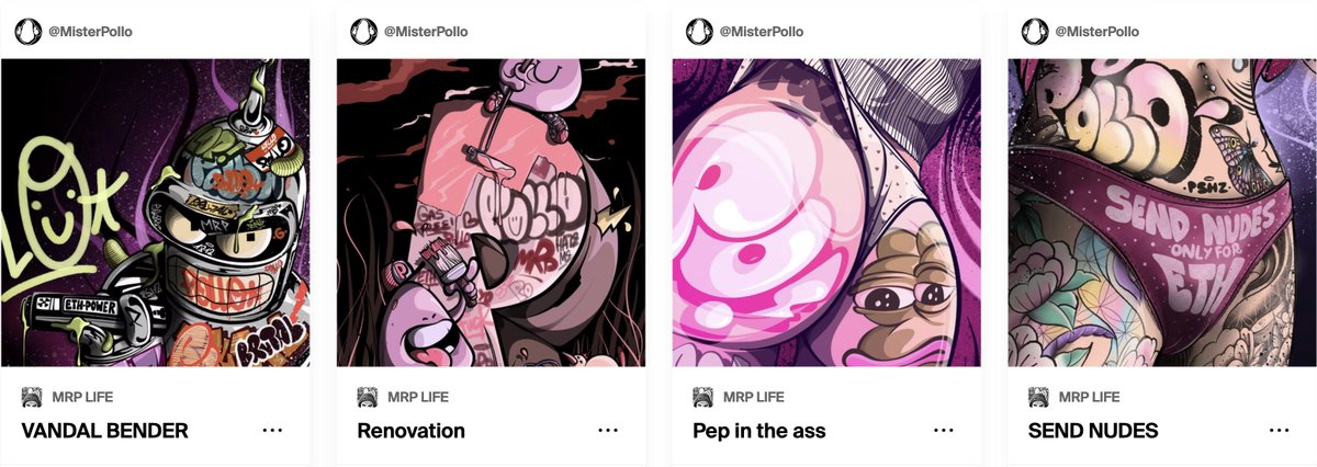 MrpolloEth's tweet photo. Check my shit  @withFND 
https://t.co/bzmqWxXJrV
#mrpollo #NFT #NFTartist #nftcollector #NFTCollection #nftart #nfts https://t.co/t59lKXz2UY