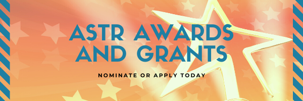 ASTRGSC's tweet photo. The American Society for Theatre Research is now accepting awards nominations and fellowship/grant applications in multiple categories, with some deadlines in April and some in July. We encourage you to consider submitting a nomination or application. https://t.co/yjoq6b6RWL