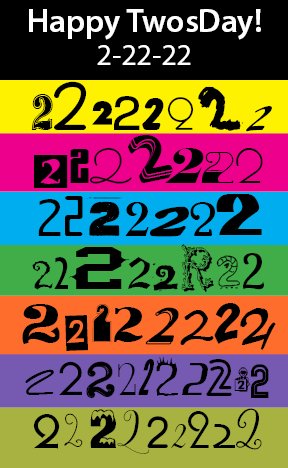 Quinter Design (@quinterdesign) on Twitter photo The numeral "2"came from Indic Brahmic script + was written as two horizontal lines. In 300-500AD, a version of Sanskrit rotated the two lines 45 degrees, making them diagonal + leading to the shape of our familiar "2". Happy TwosDay! The numeral "2"came from Indic Brahmic script + was written as two horizontal lines. In 300-500AD, a version of Sanskrit rotated the two lines 45 degrees, making them diagonal + leading to the shape of our familiar "2". Happy TwosDay!