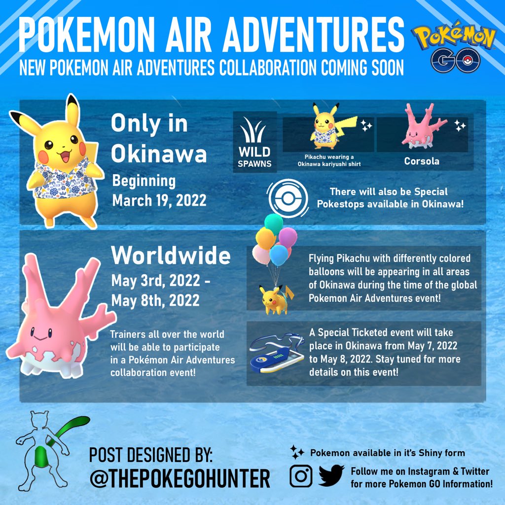 Thepokegohunter Pokemon Air Adventures Collaboration Events Coming Soon In Pokemongo T Co Kz5jegpo7l Twitter