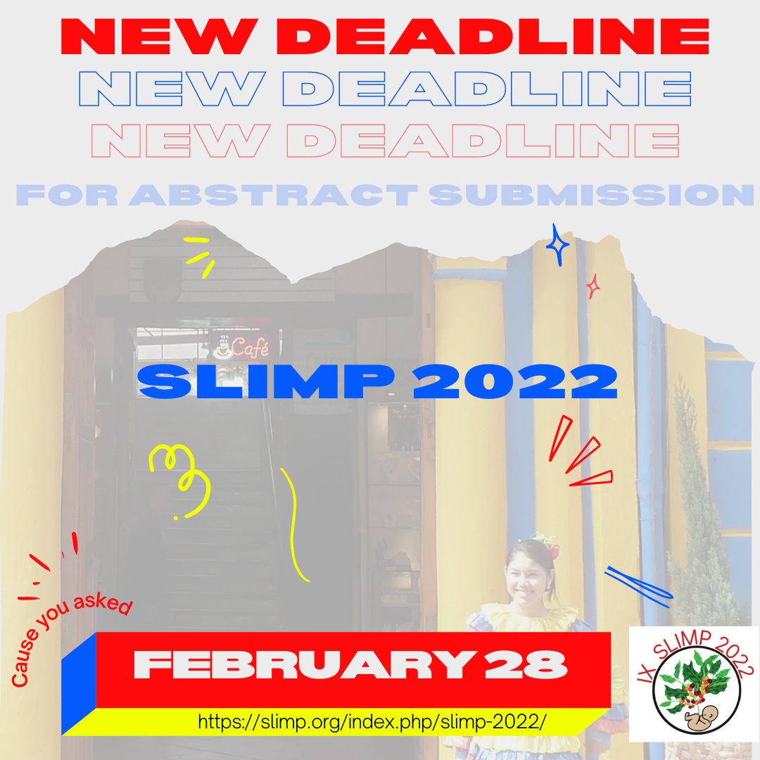 Slimp_org's tweet photo. SLIMP 2022 Workshop speakers: @Sole_Gori Paula Arbildi @rmotrich Fernanda Giachini Nicholas Illsley @HerranNovoa Ana Racca Alejandra Erlejman Sergio Vargas Ana Liempi Carla Taddei de Castro Neves @DaiVota @IFPA_Official
 Submit abstact until February 28 https://t.co/b2ygZiNjNu https://t.co/ac3jGsMaJi