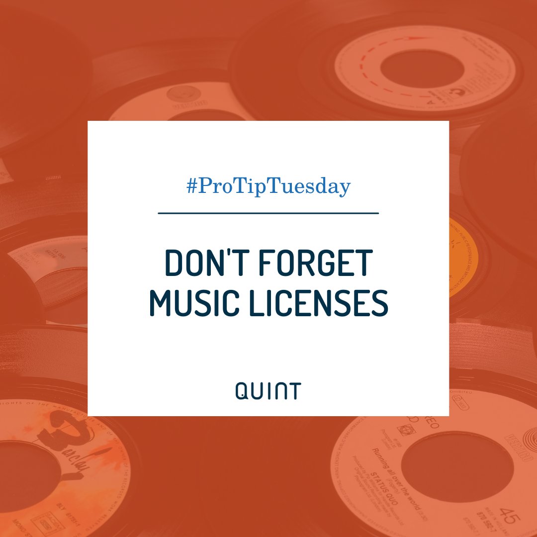 We get it. Music licensing can be confusing and costs can vary by artist. Don't risk copyright litigation. Do the research and take the necessary steps to ensure you have the permissions to use the song you want. #musiclicensing
#ProTipTuesday