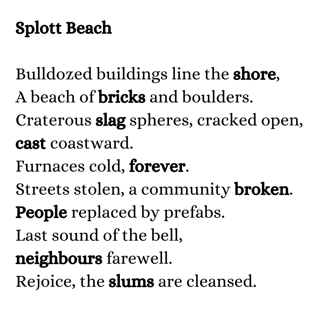 inksplott's tweet photo. Entered this into a poetry competition a while back, didn't win, or get anywhere, but a post today from @RoathHistory made me think about it again, so here it is. #SplottBeach https://t.co/zqnBQbEzUp