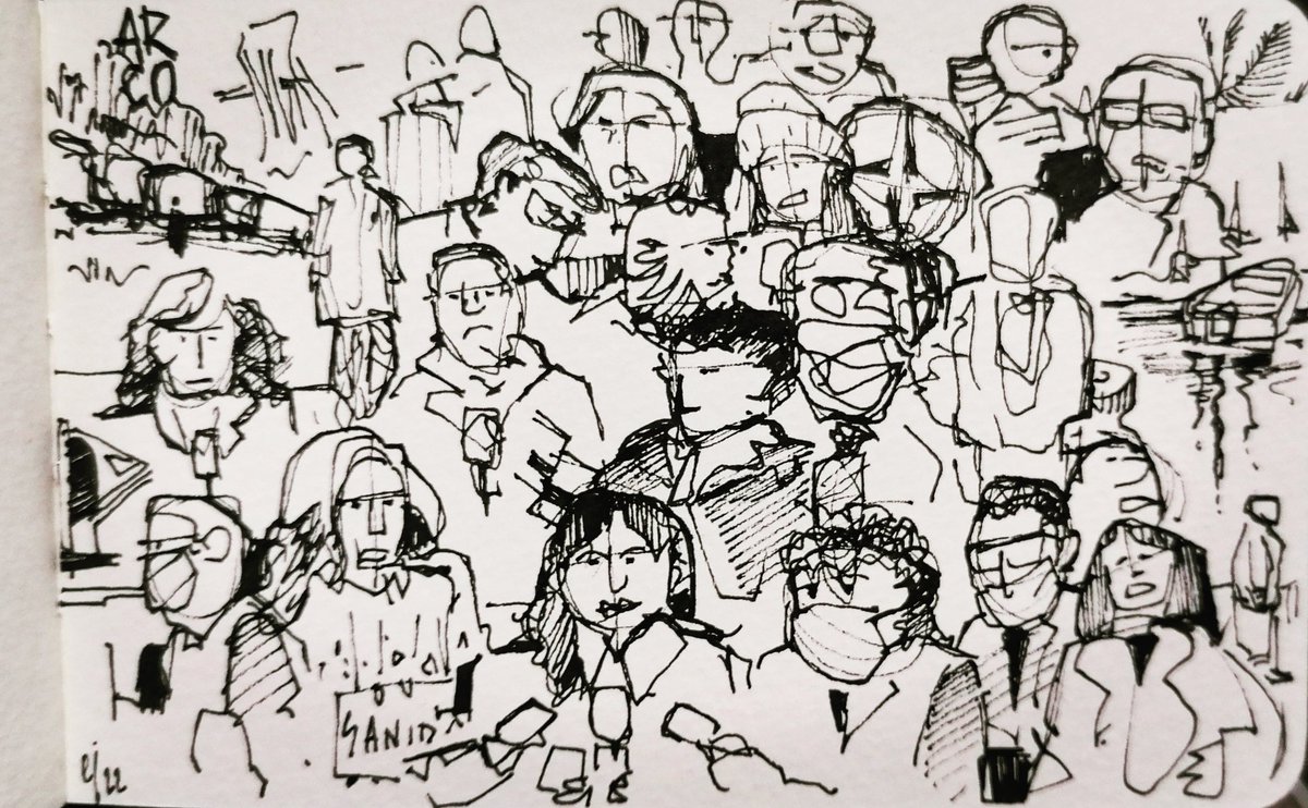 Gente que aparece en el telediario y buenas noches.