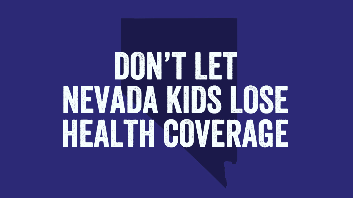 CAANevada's tweet photo. New report from @GeorgetownCCF shows that more than 62,000 NV kids w/ #Medicaid are at extremely high risk of becoming uninsured as continuous coverage requirements end. We must act now. See key policies that can help prevent interruptions to coverage: https://t.co/yalP8IlDx4 https://t.co/bmcMdGpeB7