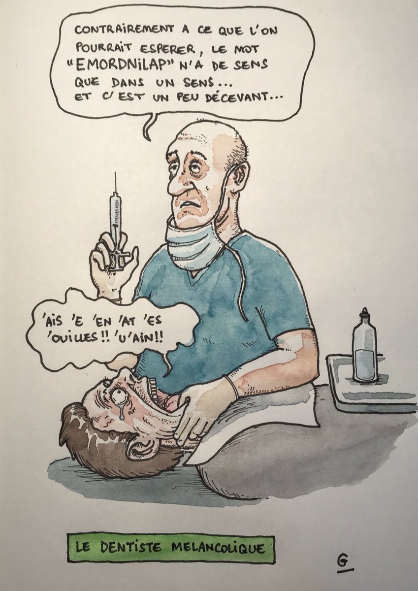 bd_gregoire's tweet photo. Le 22.02.2022 me semble être une bonne date pour (re)présenter le dentiste mélancolique. #palindrome https://t.co/RCmxtZyAW3