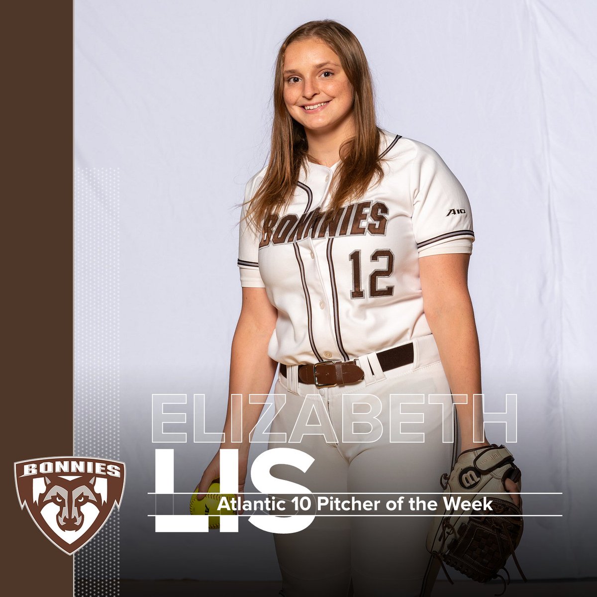 BonniesSoftball's tweet photo. Congrats to Elizabeth Lis on her Atlantic 10 Pitcher of the Week honors after her complete-game win vs. Norfolk State last Sunday 💪 https://t.co/wBwS5wKr6N