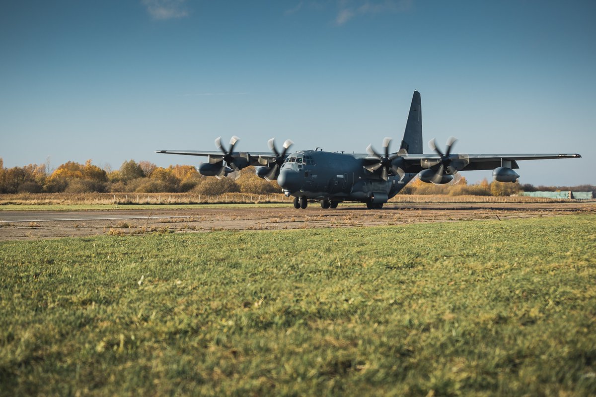 U.S. airship MC-130J Commando II landing in Spilve airport. Photo: Sergeant First Class Gatis Indrēvics (Ministry of Defence of the Republic of Latvia), Riga, 2021.