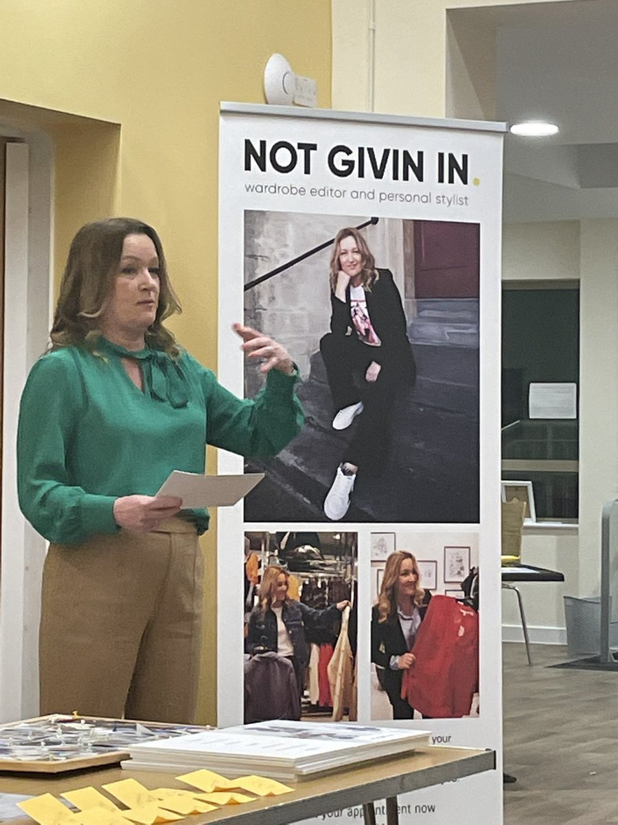 Great style workshop from Gail Painter from Not Givin In. Great to find out which style personality we each have and where to shop!