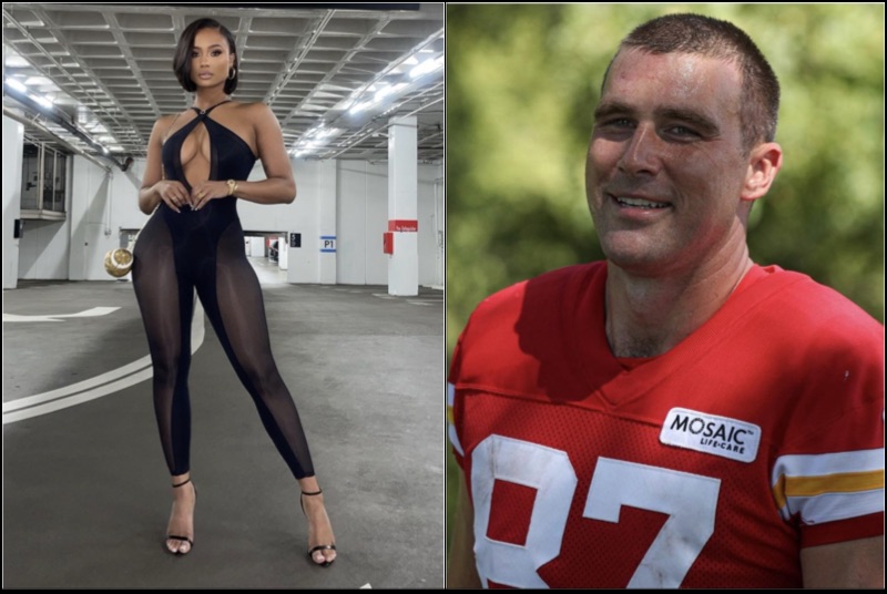 Chiefs Travis Kelce Reacts to His Long Time Girlfriend Kayla Nicole Saying She is a Lot to Handle After Dropping Parking Garage Photos bit.ly/3s8MvCv via <a href="/samuelenoku/">Samuel-Clement Enoku</a>