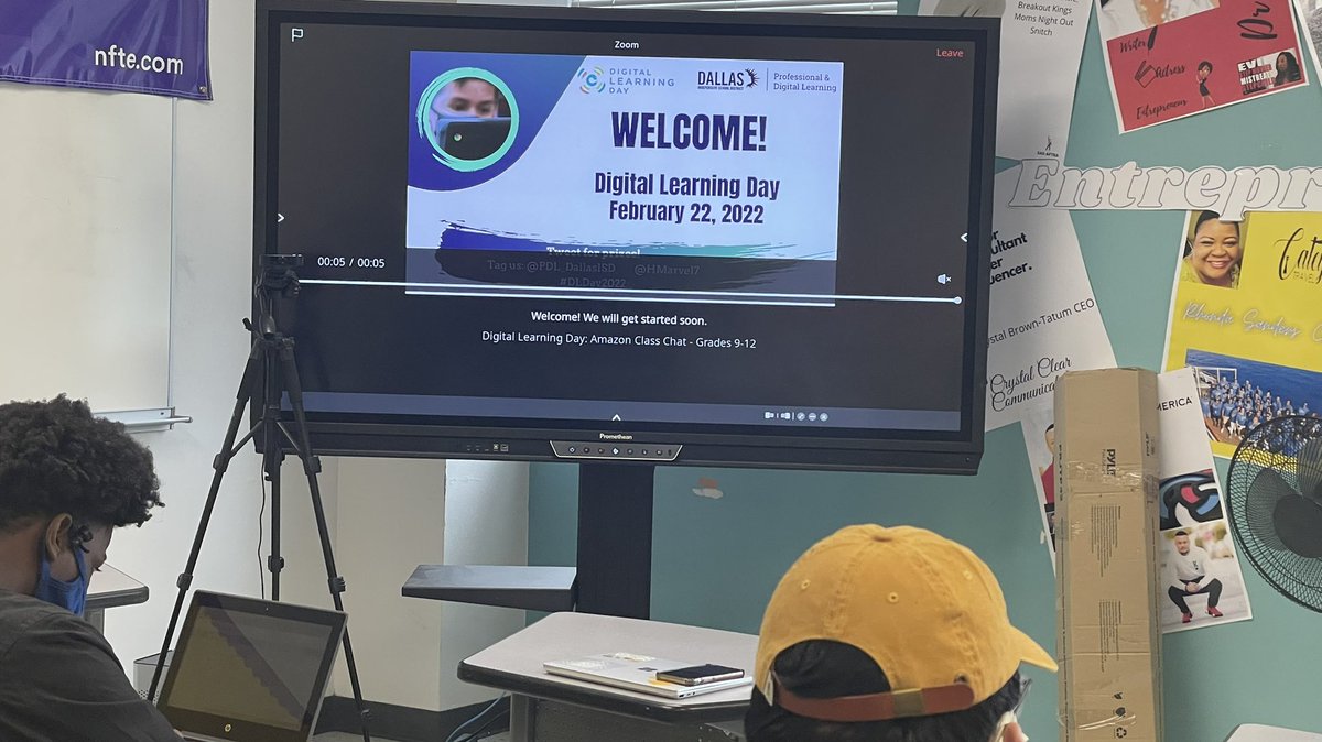 chelle1325's tweet photo. Digital Learning Day at IDEA. Students participated in zoom with Amazon and Discovering Personal Strengths &amp; Transferable Skills. @NFTE @NAF_IDEA @tanyania @RaymieVenable @CTEinDallasISD @mibroughton https://t.co/44YlEJoBMh