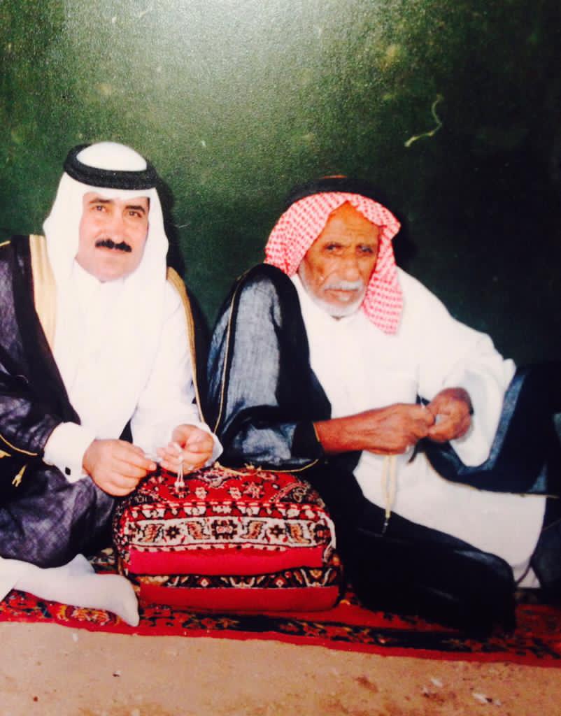 الشاعر مساعد العياده والمرحوم الشيخ محمد المتعب الحدب