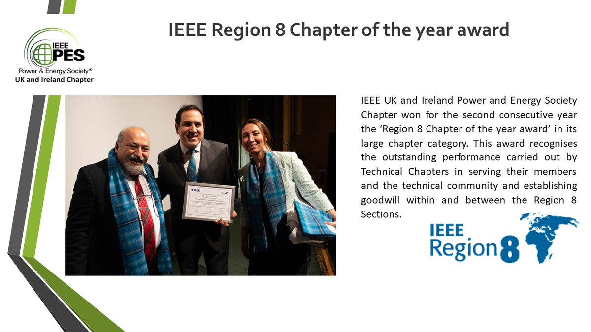 We are so proud! this is the second year in a row that we have received this award. Thanks to <a href="/ieeer8/">IEEE Region 8</a> for this recognition! Thanks to all chapter members and student chapters. We sincerely hope to continue working and collaborating to build and communicate knowledge :). #ieeepes