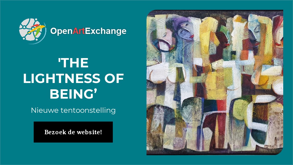 Bezoek onze nieuwe tentoonstelling 'The Lightness of Being' - mailchi.mp/21f2a08a1a72/b… vanaf 26 februari met schilderijen van Sam Ovraiti (Nigeria), mixed media werken van Nubi (Nigeria/Benin/Senegal) en Patrick Musombwa (France/DR Congo) en sculpturen van Nely Koetsier(Schiedam).