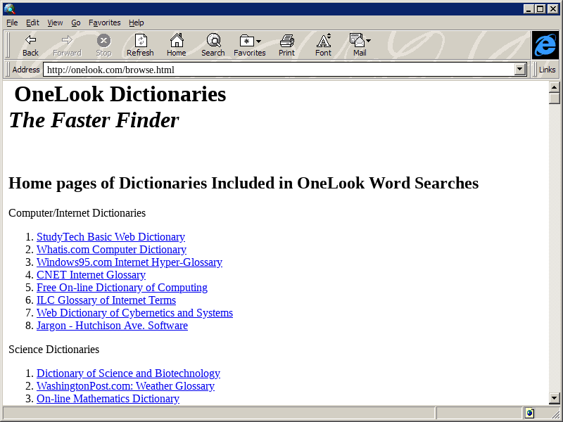 Browse OneLook Dictionaries
Oct 1996
web.archive.org/web/1996101808…
oldweb.today/random/1996101…