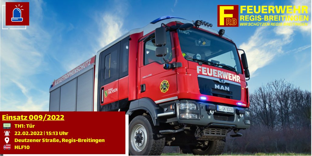 Wir öffneten die Wohnungstür für den Rettungsdienst und unterstützten beim Patiententransport zum Rettungswagen.

Weitere Einsatzberichte finden Sie auf unserer Website unter: ff-regis-breitingen.de 

#imEINSATZfürREGISBREITINGEN #WIRfürREGISBREITINGEN #

*fg