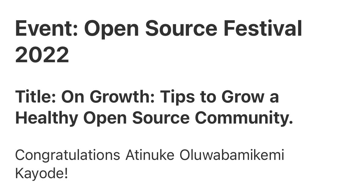 oluwabamikemi's tweet image. My topic was accepted @oscafrica for #OscaFest2022🚀🚀