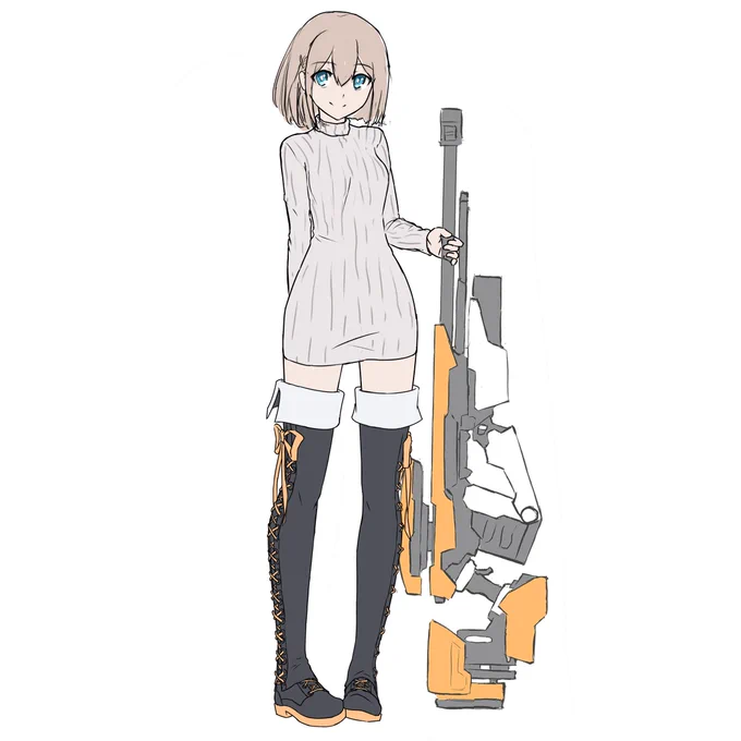 今日はリールちゃがブーツと縦セタを装備しました
やったね 