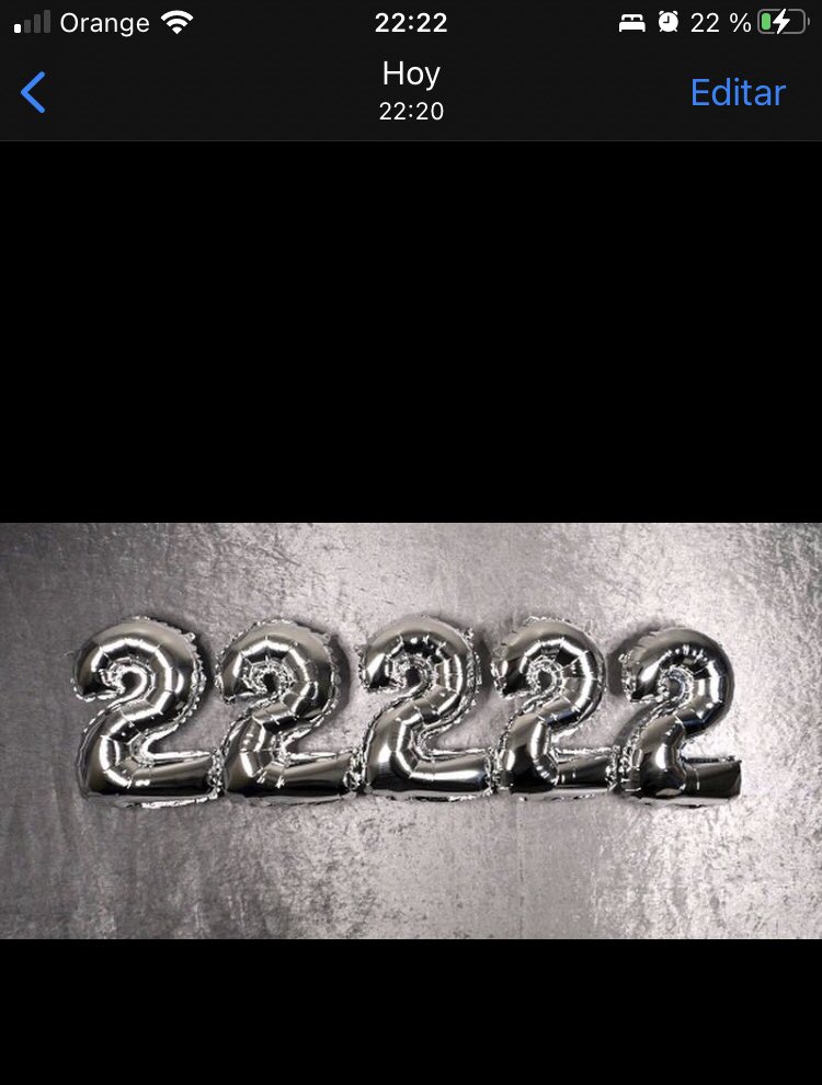 JLojim's tweet photo. 22/2/22 a las 22:22 con 22% Bateria https://t.co/xr8IJBtVZv