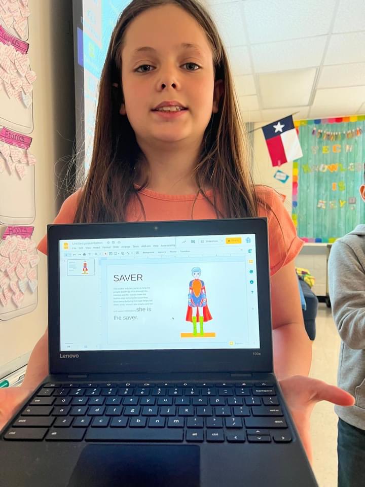 CISD_Curriculum's tweet image. Digital Learning involves Digital Citizenship. Coleman Elementary students are creating Super Heros for protecting others on the internet. #cisdallin #DLD2022