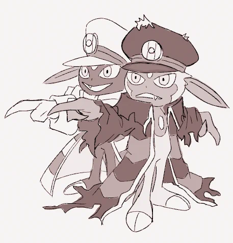 love pmd and pla so ive been thinkin about submas sneasels by @furious_kettle 