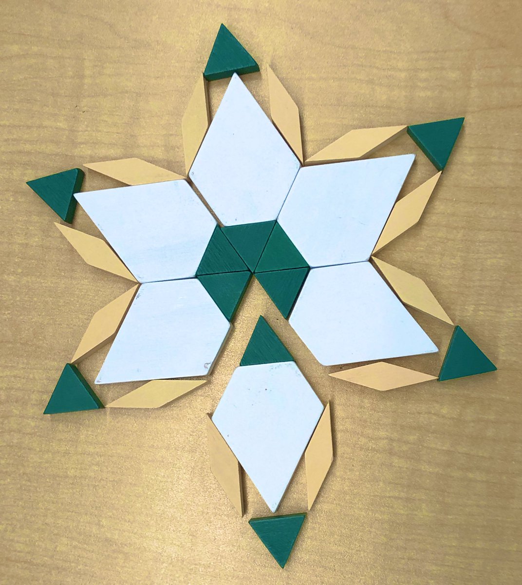 MrKSDyck's tweet photo. Grade 6/7s @PortWellerPS were asked to create #DeciBlock/#PatternBlock designs that clearly showed 1/6. #Number #Fractions #Ratio https://t.co/dSSKpVMeQe