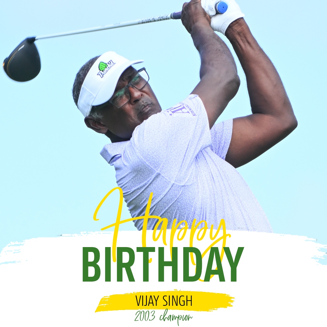 Happy birthday to our 2003 Champion, Vijay Singh! 