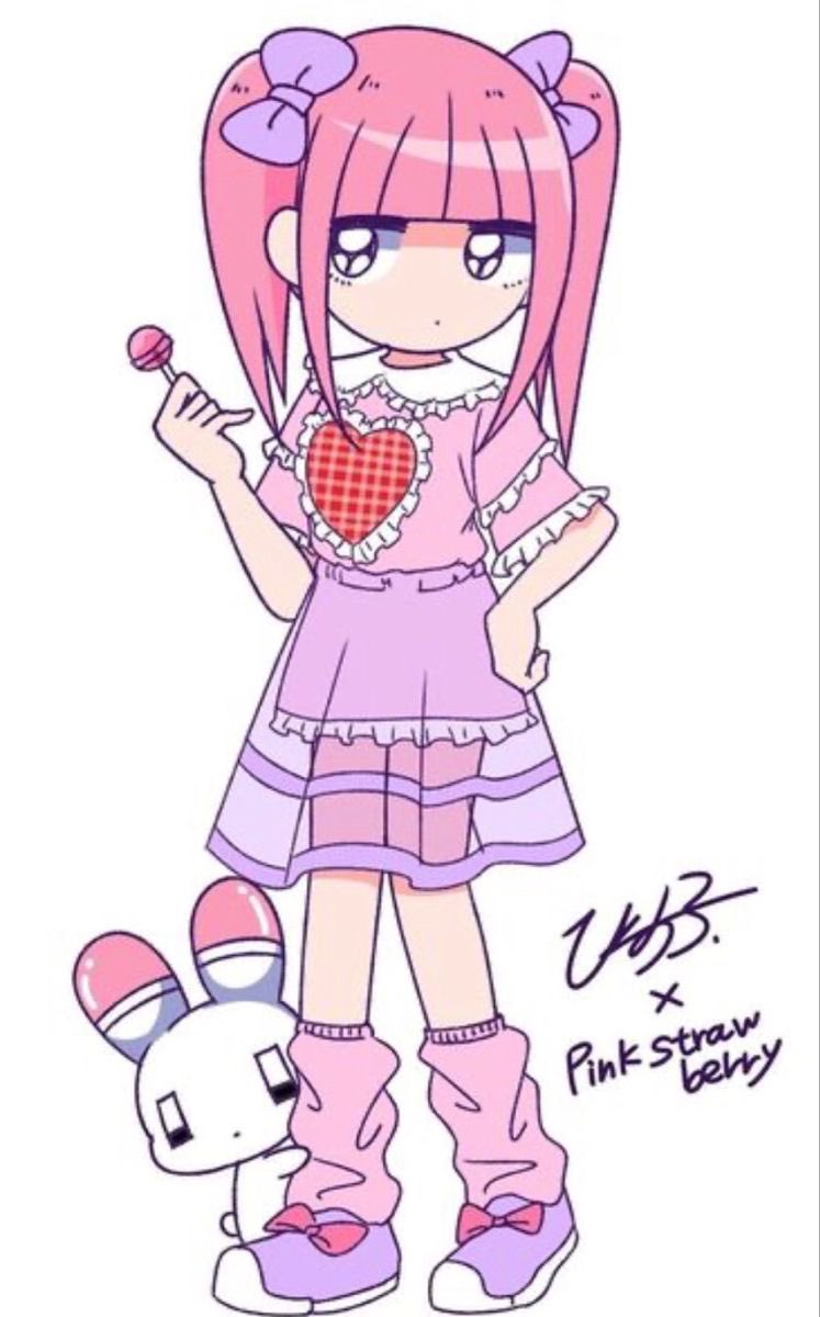Daily menhera-chan on X: Daily menhera Chan #5 💗 - strawberry   / X