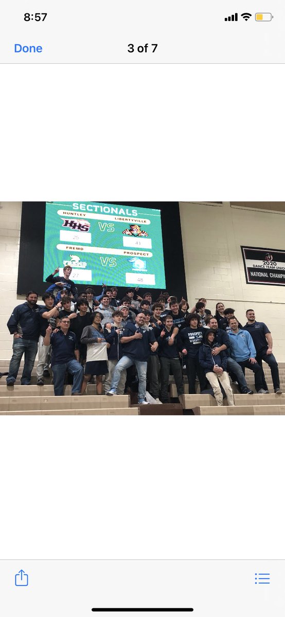 PKnightsWrestle's tweet photo. What a night for Prospect Wrestling! Knocking off a tough Fremd team 48-27.  We could not be more proud of the effort and dedication from everyone in the program for working everyday to reach our goals. 3 more hard days of practice then onto team State. It’s trophy hunting time. https://t.co/F4XHs7J3qn