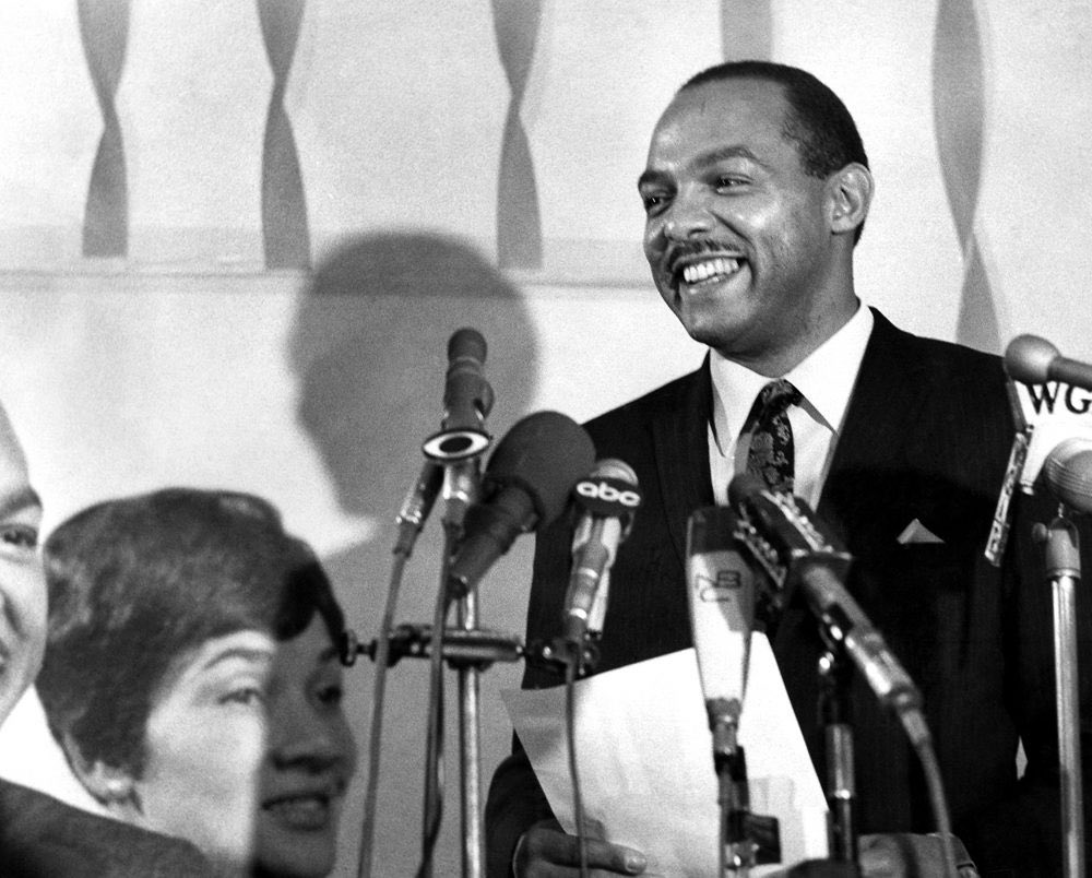 ninaturner's tweet photo. Carl Stokes wasn’t just the first Black mayor of Cleveland, he was the first Black mayor of any major US city.

Cleveland has led the way when it comes to electing bold, progressive leaders. I cannot wait to continue the legacy of both Carl and Louis Stokes.

#BlackHistoryMonth https://t.co/1JjPU8fPdz