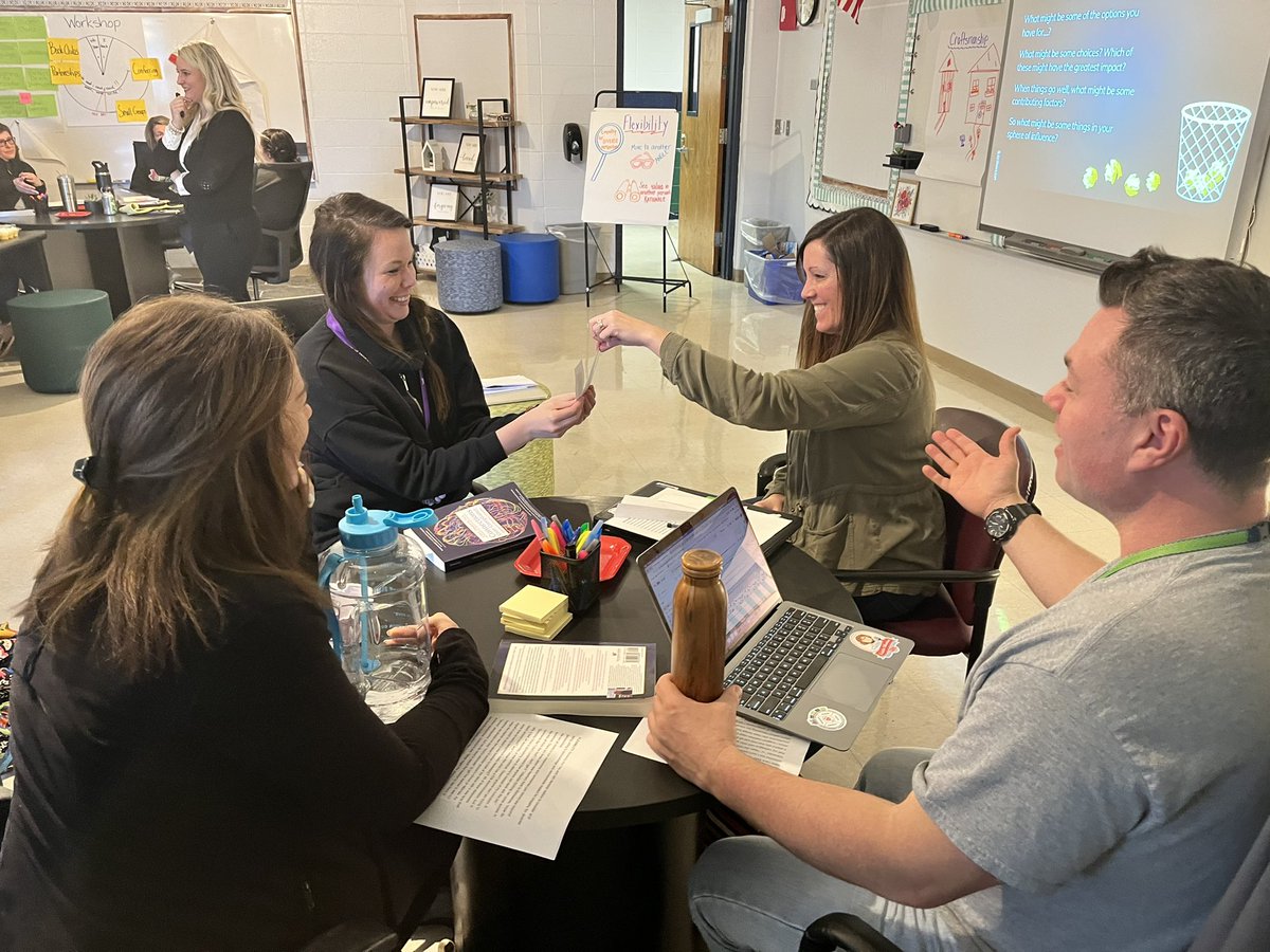 What an amazing pd day we had learning with and from each other and <a href="/DrSuzanneBright/">Dr. Suzanne Bright</a>! In-person, collaborative learning seemed like a dream come true! #5statesofmind #connectionsovercompliance #SSIpdistheplacetobe