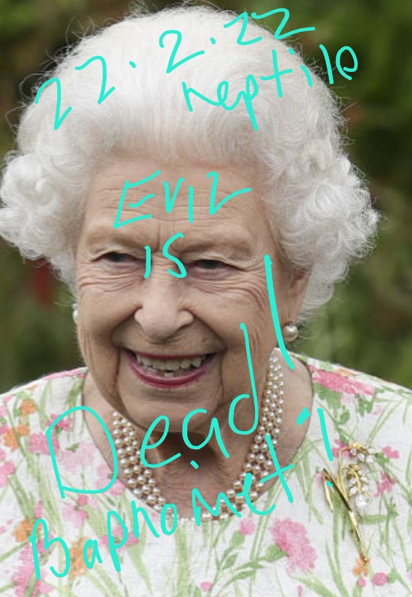 sofiahayat's tweet image. QUEEN ELIZABETH IS DEAD. FINALLY BAPHOMETS RULE IS OVER! HORUS WINS AND IS RESURRECTED..TAKEN BACK HER CROWN FROM ELIZABETH.