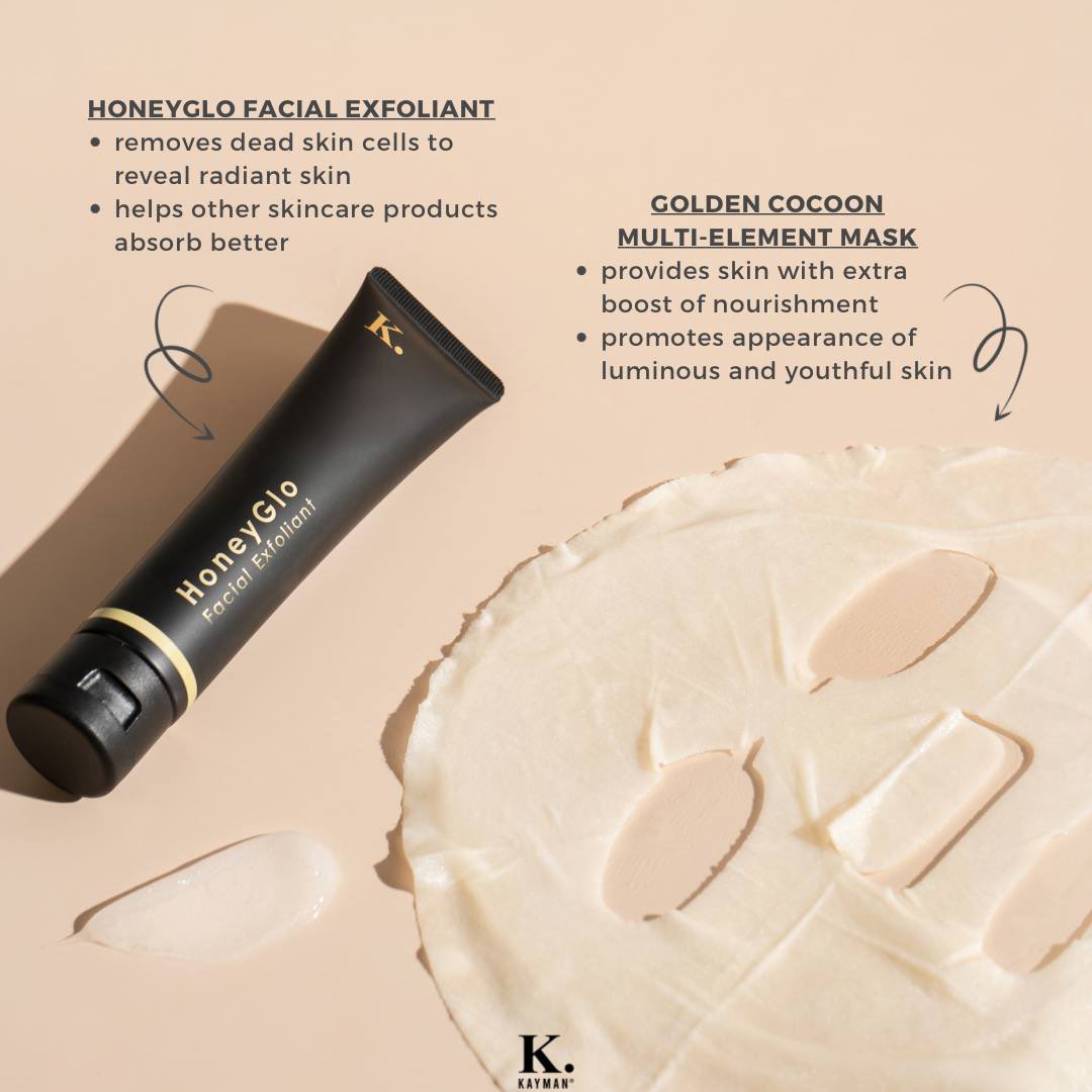 flavorlilymy's tweet photo. If korang nk kulit yg extra glowing & gebu, try pakai Golden Cocoon Multi-Element Mask #KayMEM pula!
โญ๏ธLepas exfoliate, hydrate & moisturize, pakai #KayMEM for that extra boost of moisture + brightening effects. https://t.co/278EY4w1Uf