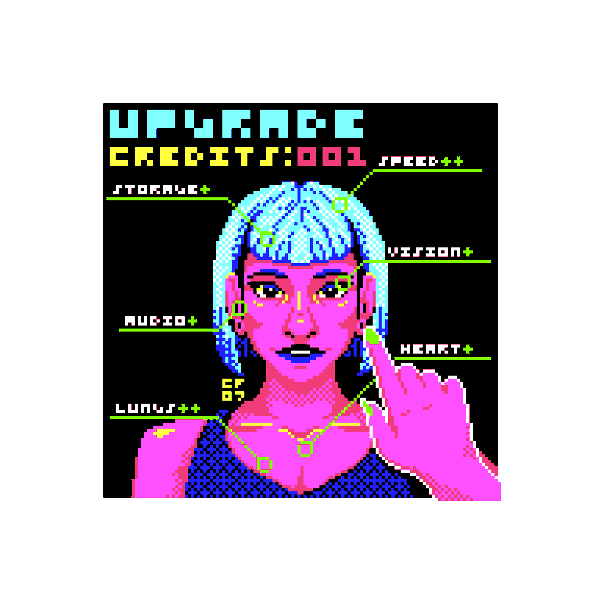 Cornflower07's tweet photo. Buy it, use it, break it, fix it, 
trash it, change it, mail, #upgrade it.
Palette is #secam
#lospecdailies #pixelart https://t.co/8htiGP8kNL