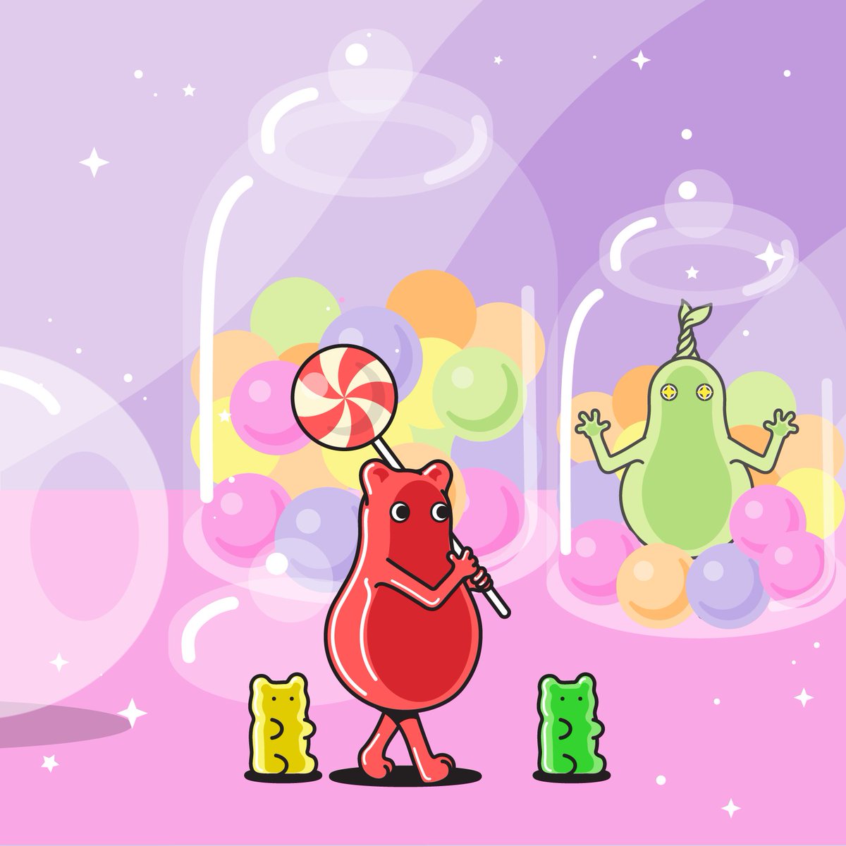 jamzbonbon's tweet photo. Welcome to the Candy Land (Link in bio)!

Maybe call some frens to share the candies🍬

#nftart #NFTCollection https://t.co/q59GuTKKR2