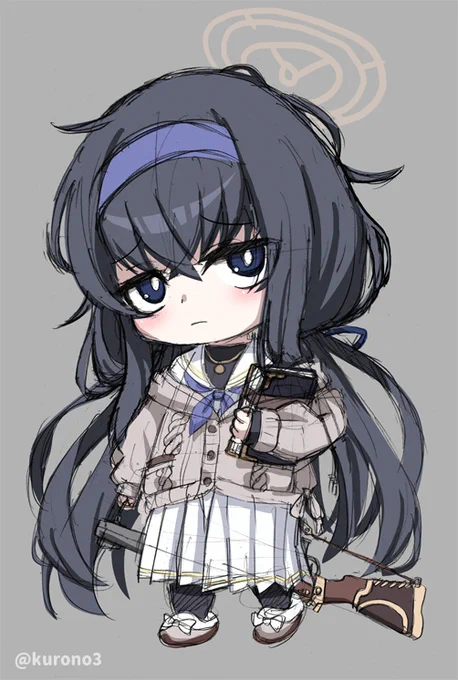 古関ウイちゃんのめっちゃ荒いラフ。
#ブルアカ 