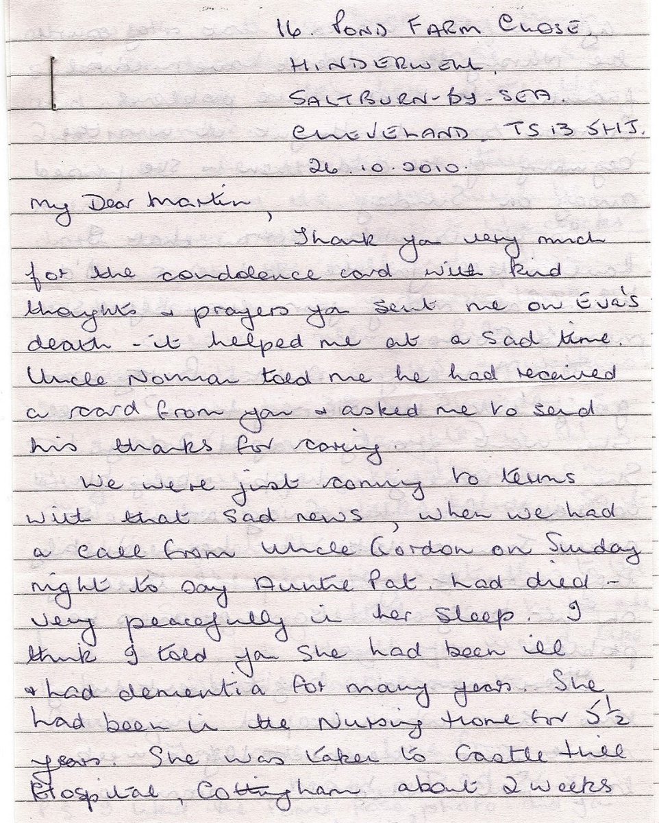 BillanyMartin's tweet photo. ST5
My mum sent me a letter on 17/11/2018. 3 days later, on 20/11/18, she signed her will stating she made no provision for me because she'd had no contact with me for 20 yrs. It was a lie &amp; although this has nothing to do with the money, it was/is the final straw.
(4 letters) https://t.co/LGcZaW3rYa