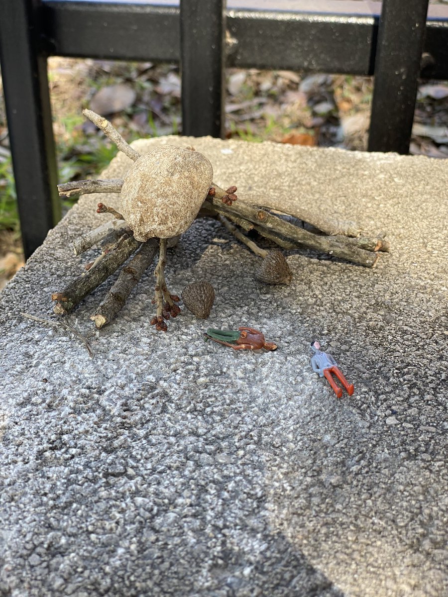 mrsrundberg's tweet photo. When you give 7th graders some tiny human figures and let them build micro-habitats outside (#sciencecrossover), they write PAGES of story… ❤️ tricking them into learning… 😏@KayeGuidry @ComalWrites @jenstorter https://t.co/qgnq7ArcmQ