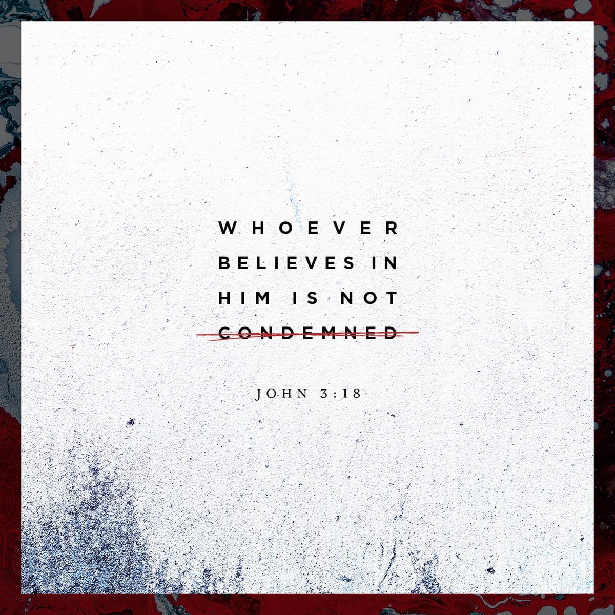 RadiantLifeAG1's tweet photo. “Whoever believes in him is not condemned, but whoever does not believe stands condemned already because they have not believed in the name of God’s one and only Son.”
John 3:18 NIV
#Readyourbibledaily #meditate #meditateonhisword #livingbyhisword https://t.co/I82i2pe3NP
