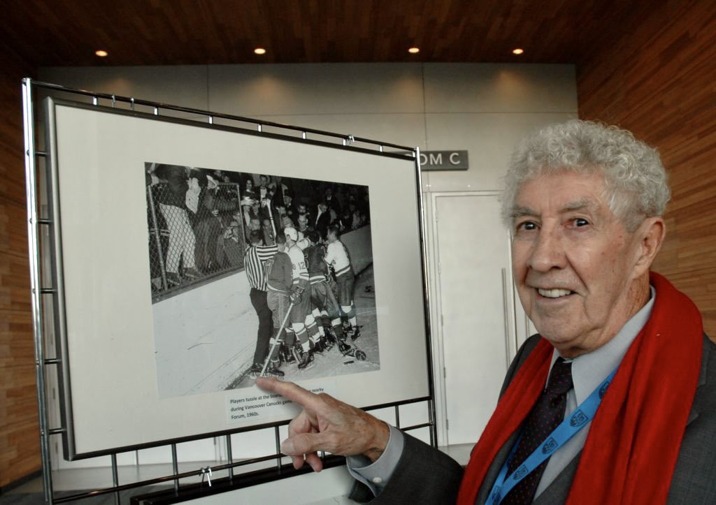 canucksalumni's tweet photo. With sadness, we announce that we have lost our ‘last original Canuck’… you will forever be in our hearts Ernie Dougherty!
Condolences to Ernie’s family and friends 💙
#CanucksAlumni https://t.co/H3w8KRafUF