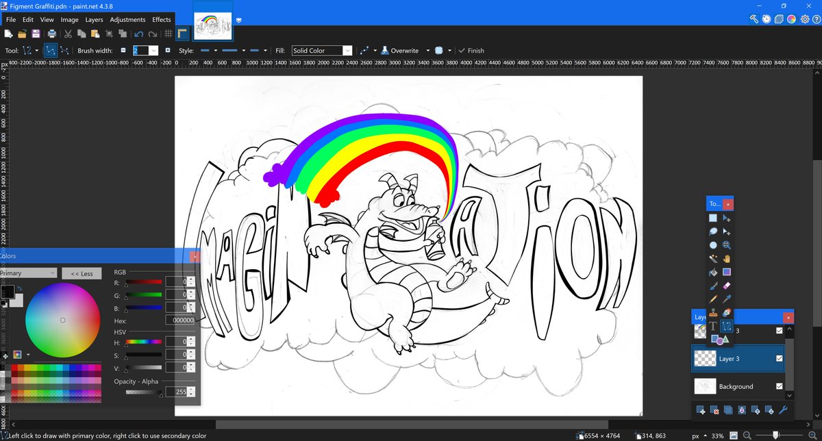 ChojinColor's tweet photo. Celebrate Jet Set Radio Future's 20th anniversary by finishing this digital graffiti. [WORK IN PROGRESS]
#JSRF20th #jetsetradiofuture #SEGA #figment #graffiti https://t.co/mWpeq0clrj