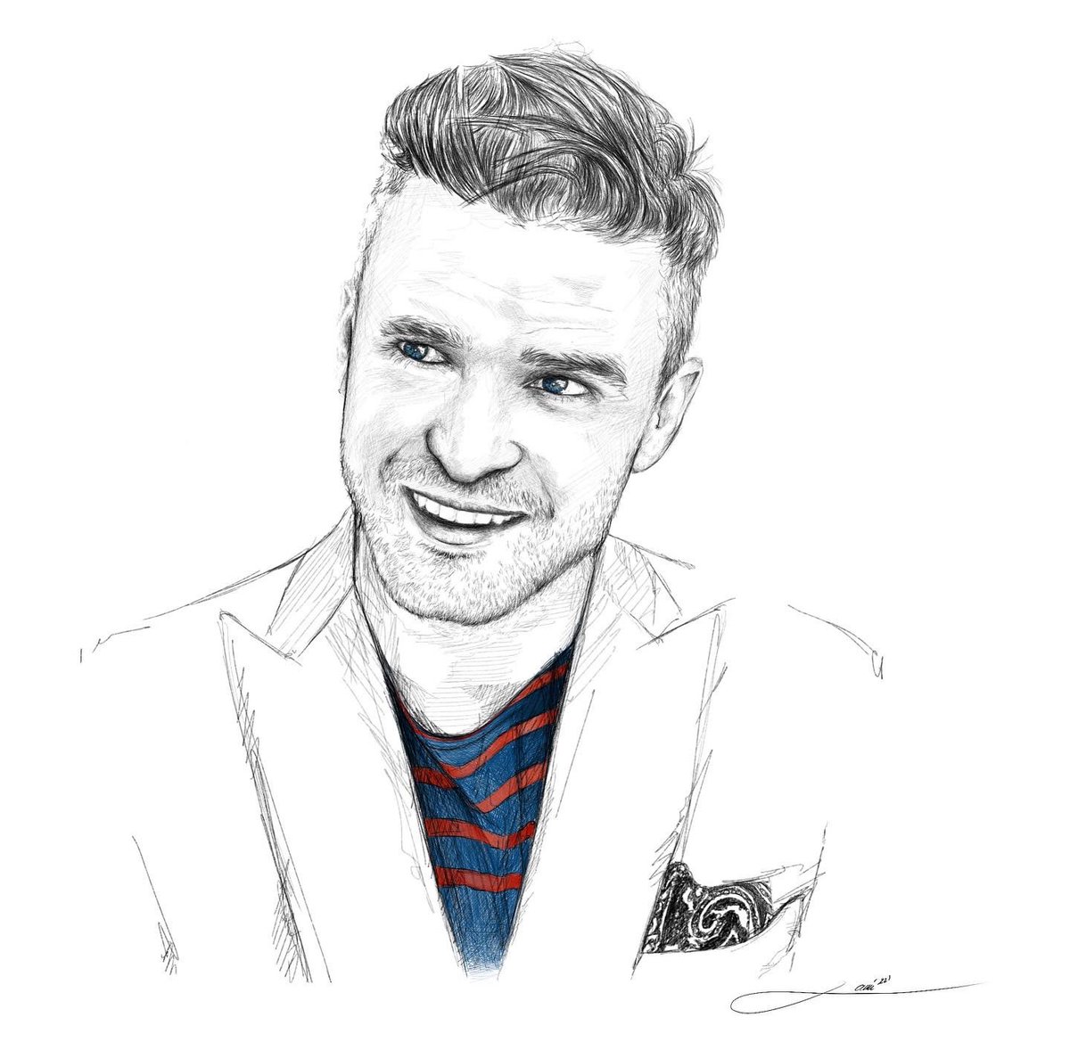 Portraitsbylain's tweet photo. Inspired by Justin Timberlake 
@jtimberlake #JT 
.
@PORTRAITSBYLAIN 
.
#portraitsbylain #digitalwork #digitalportrait #justintimberlake #timberlake #sketch #singer #saysomething https://t.co/OayNuTDSWw