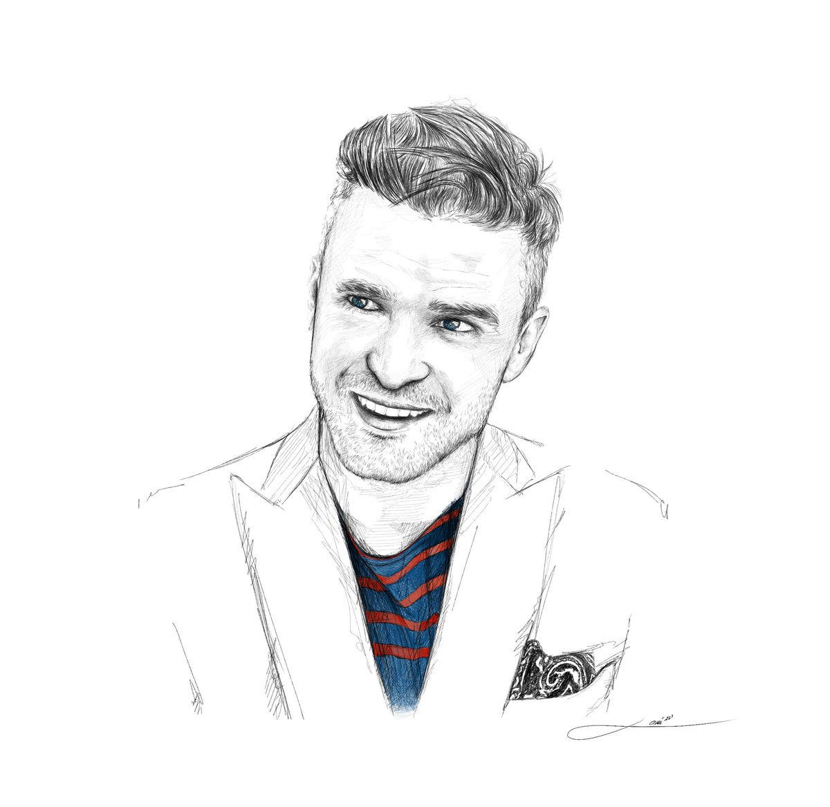 Portraitsbylain's tweet photo. Inspired by Justin Timberlake 
@jtimberlake #JT 
.
@PORTRAITSBYLAIN 
.
#portraitsbylain #digitalwork #digitalportrait #justintimberlake #timberlake #sketch #singer #saysomething https://t.co/OayNuTDSWw