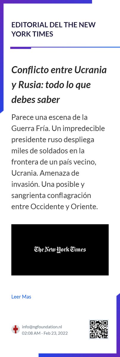 NGenerationNew's tweet photo. Conflicto entre Ucrania y Rusia: todo lo que debes saber     Parece una escena de la Guerra Fría. Un impredecible presidente ruso despliega miles de soldados en la frontera de un país vecino, Ucrania. Amenaza de invasión. Una posi... via @24liveblog https://t.co/owEBDye7Nh https://t.co/BVWwtlY4RP