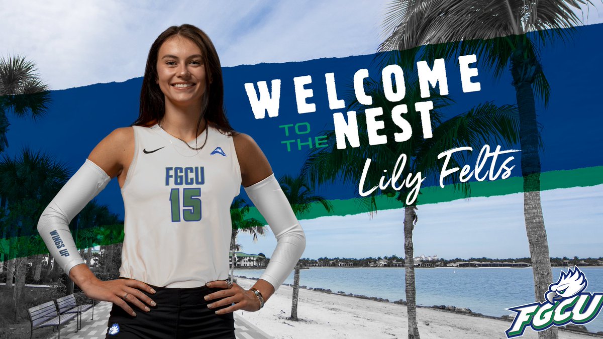 So excited to 𝓸𝓯𝓯𝓲𝓬𝓲𝓪𝓵𝓵𝔂 𝔀𝓮𝓵𝓬𝓸𝓶𝓮 <a href="/Lily_Felts/">Lily</a> to the FGCU Family!

She had a tremendous career at Tennessee with 1K kills and 900 digs, while earning All-SEC honors three times!

📰 - bit.ly/3LW9EA3

#TakingFlight 🤙🦅🌴
