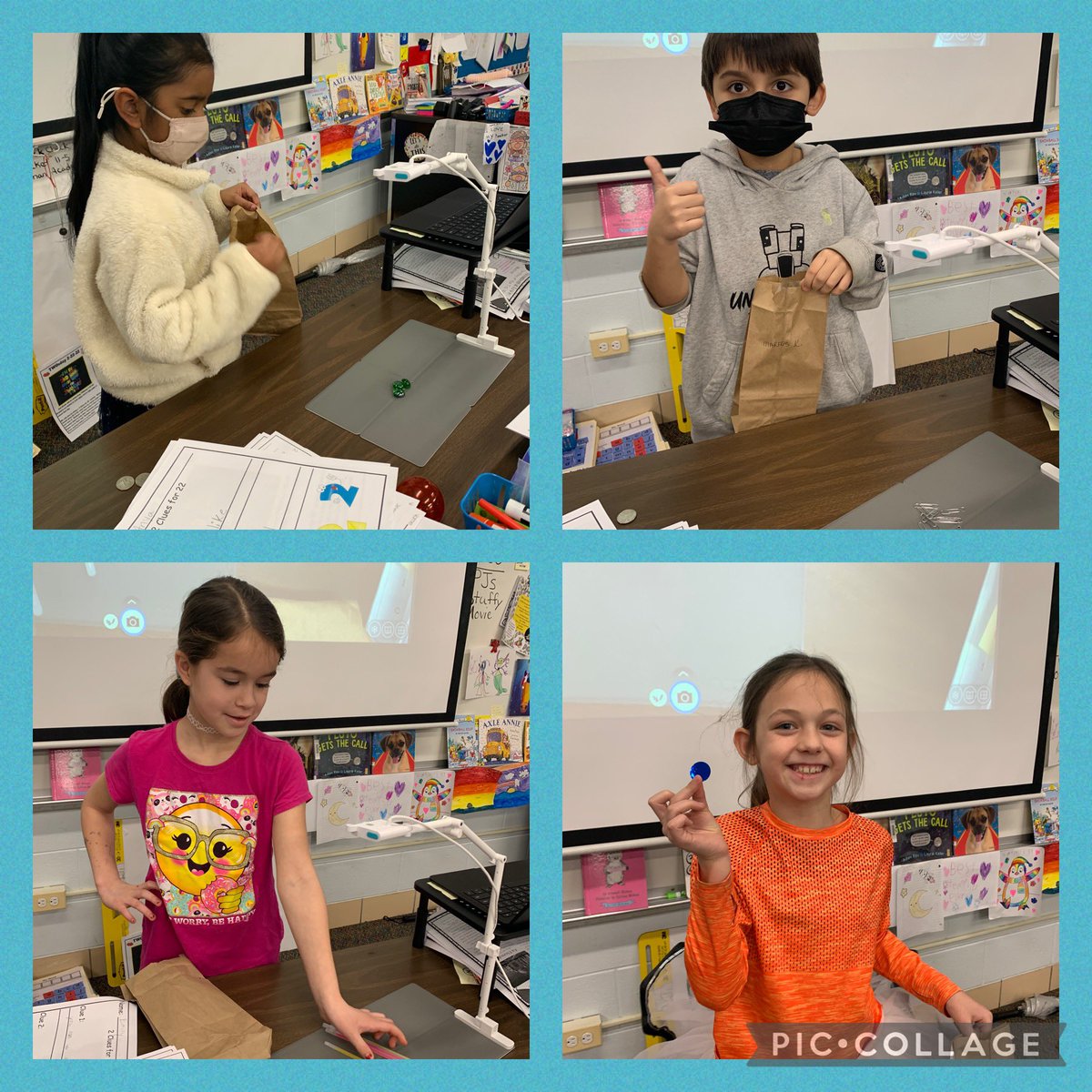 ms_pecoraro's tweet photo. We had fun celebrating #Twosday with our “2 Clues for 22” activity! @D13Jaguars #ilbsd13 #leadlikeajaguar https://t.co/rvZv87Yyjm