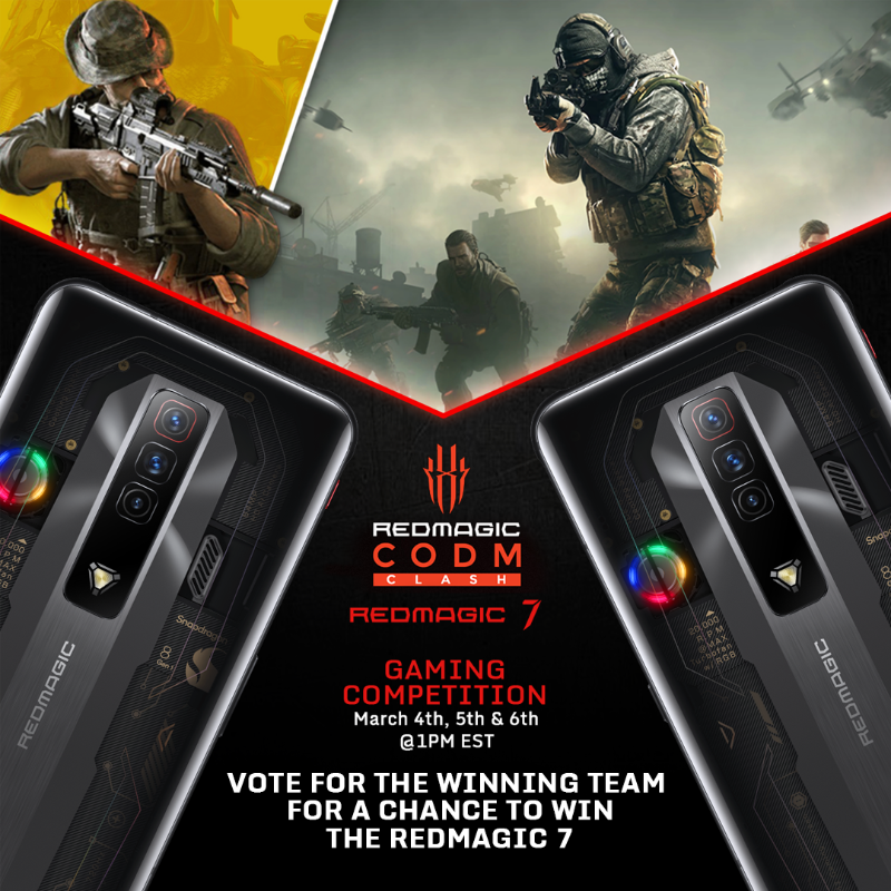 redmagicgaming's tweet photo. The #RM7CODMCLASH teams are set! Which team will win? Guess right and have a chance to take home 1 of 4 all new #REDMAGIC7 or get a huge discount!

Vote here:

https://t.co/keKyyoGXaT