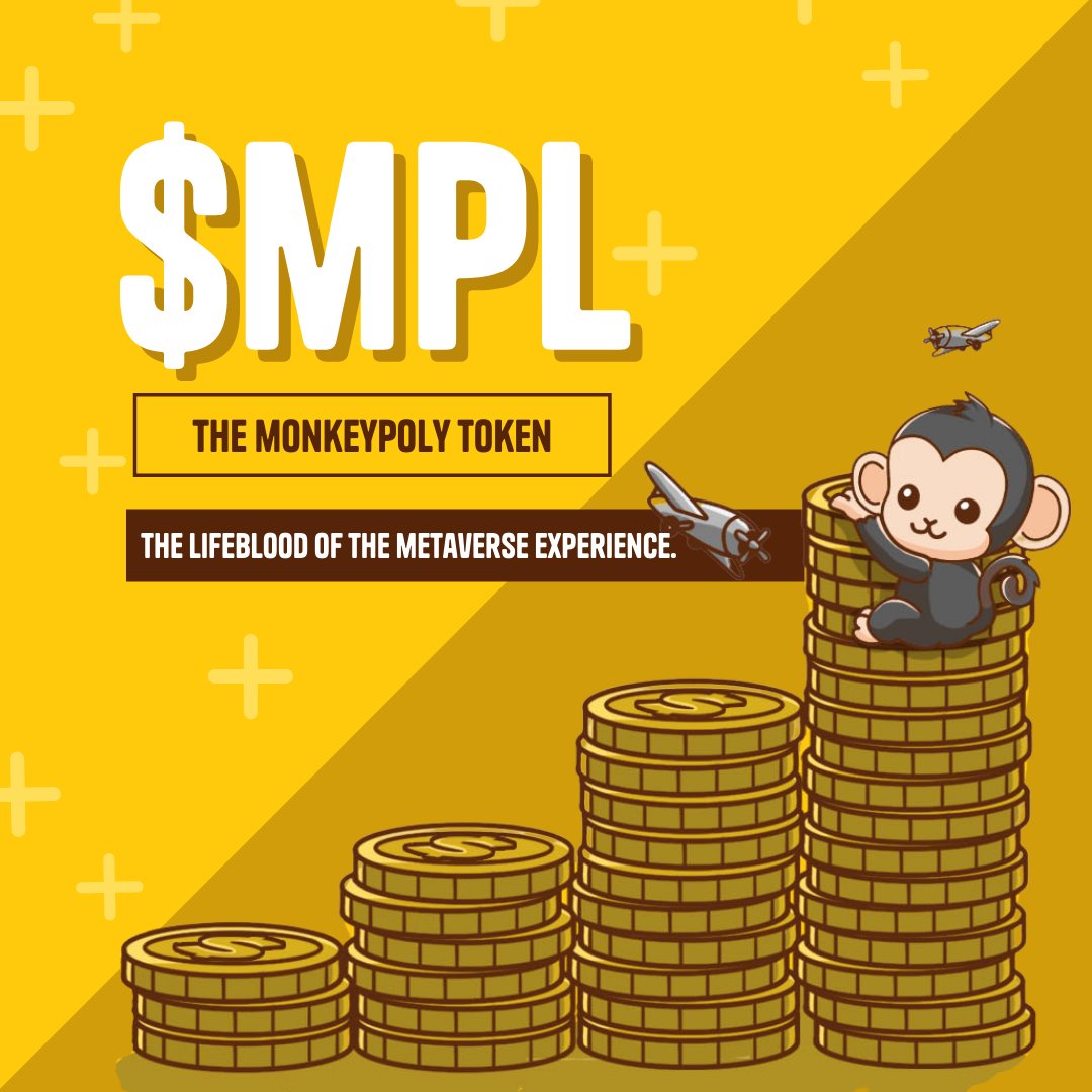 themonkeypoly's tweet image. Stake your MonkeyPoly NFTs to earn passive $MPL tokens! 

$MPL will help run the metaverse as our holders use it for merch, boosts, buy land, and games. 

Learn more about $MPL and staking in our Whitepaper 2.0 inside our Discord.
discord.gg/tdBYmQFqPr

 #NFTs #NFT #NFTGame